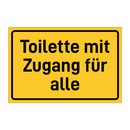 Toilette mit Zugang für alle