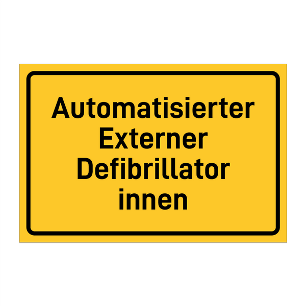 Automatisierter Externer Defibrillator innen & Automatisierter Externer Defibrillator innen