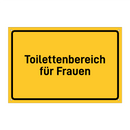 Toilettenbereich für Frauen