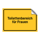 Toilettenbereich für Frauen