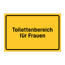 Toilettenbereich für Frauen