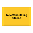 Toilettennutzung sitzend