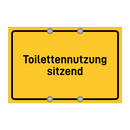 Toilettennutzung sitzend