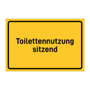 Toilettennutzung sitzend