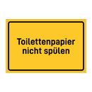 Toilettenpapier nicht spülen