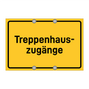 Treppenhaus- zugänge