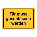 Tür muss geschlossen werden