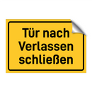 Tür nach Verlassen schließen