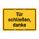 Tür schließen, danke