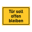 Tür soll offen bleiben