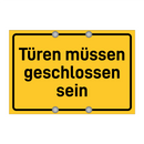 Türen müssen geschlossen sein