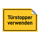 Türstopper verwenden