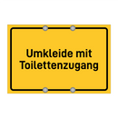 Umkleide mit Toilettenzugang