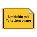 Umkleide mit Toilettenzugang