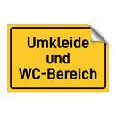 Umkleide und WC-Bereich