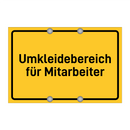 Umkleidebereich für Mitarbeiter
