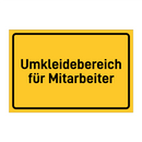 Umkleidebereich für Mitarbeiter