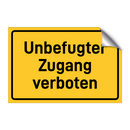 Unbefugter Zugang verboten