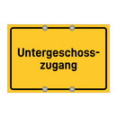 Untergeschoss- zugang