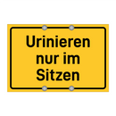 Urinieren nur im Sitzen