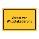 Verbot von Wildplakatierung