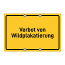 Verbot von Wildplakatierung