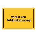 Verbot von Wildplakatierung