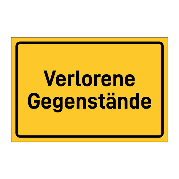 Verlorene Gegenstände