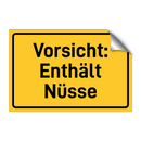 Vorsicht: Enthält Nüsse