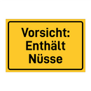 Vorsicht: Enthält Nüsse
