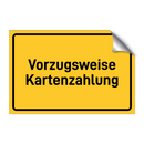 Vorzugsweise Kartenzahlung