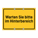 Warten Sie bitte im Hinterbereich