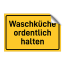Waschküche ordentlich halten