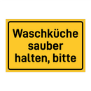Waschküche sauber halten, bitte
