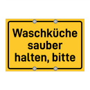 Waschküche sauber halten, bitte