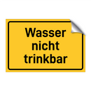 Wasser nicht trinkbar