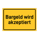 Bargeld wird akzeptiert & Bargeld wird akzeptiert & Bargeld wird akzeptiert