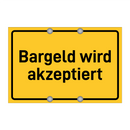 Bargeld wird akzeptiert & Bargeld wird akzeptiert & Bargeld wird akzeptiert