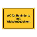 WC für Behinderte mit Wickelmöglichkeit