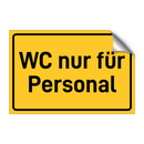 WC nur für Personal