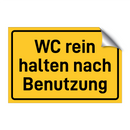 WC rein halten nach Benutzung