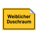 Weiblicher Duschraum