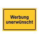 Werbung unerwünscht