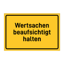 Wertsachen beaufsichtigt halten