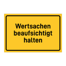 Wertsachen beaufsichtigt halten