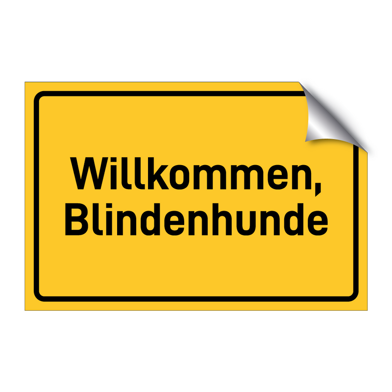 Willkommen, Blindenhunde