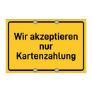 Wir akzeptieren nur Kartenzahlung