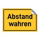 Abstand wahren & Abstand wahren & Abstand wahren & Abstand wahren