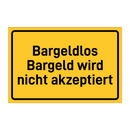 Bargeldlos Bargeld wird nicht akzeptiert & Bargeldlos Bargeld wird nicht akzeptiert