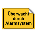Überwacht durch Alarmsystem